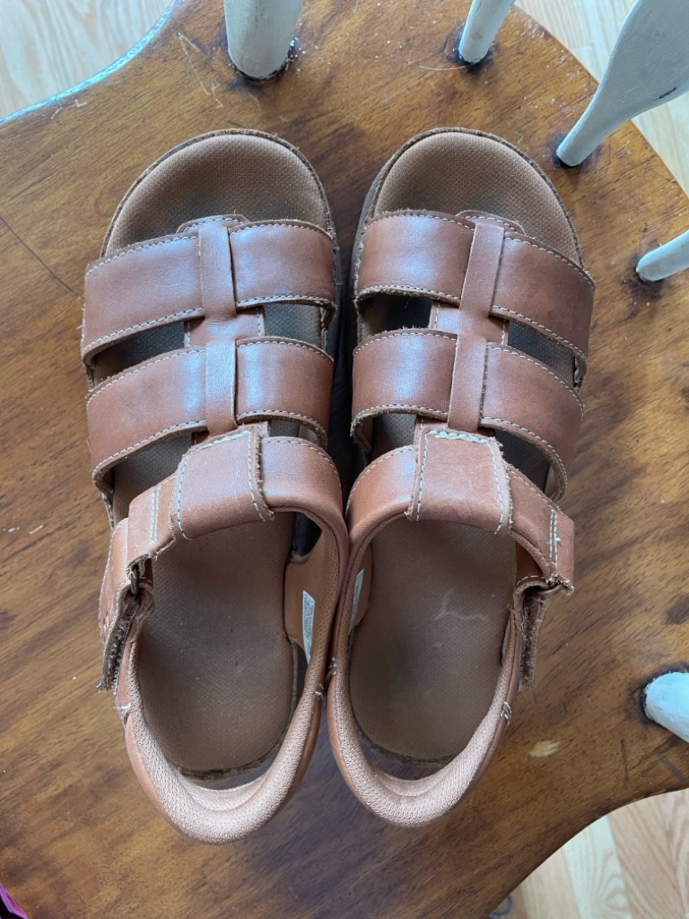 Ugg Goldenstar Strap sandal in Driftwood, warm brown leather women’s 7.5